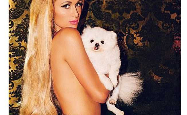 Paris Hilton köpeğiyle poz verdi