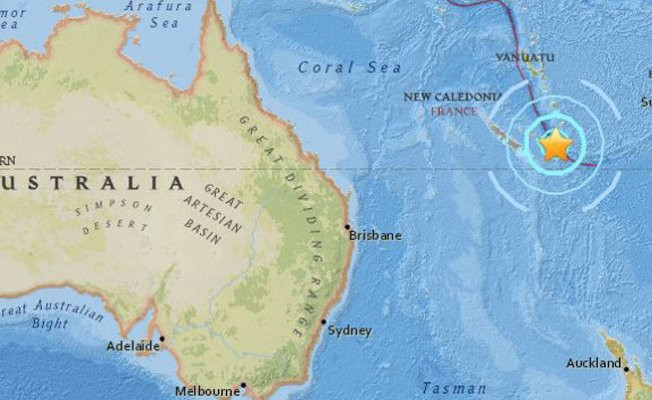 Yeni Kaledonya'da 6.8 büyüklüğünde deprem