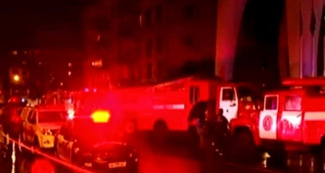 Batum'da otel yangını: 12 ölü,10 yaralı video izle
