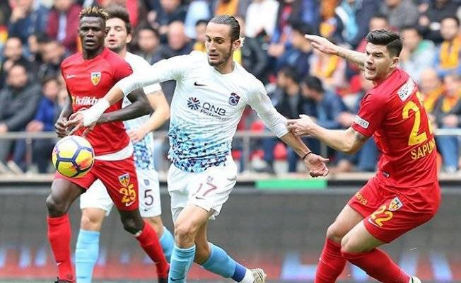 Kayserispor-Trabzonspor maçı geniş özeti ve sonucu