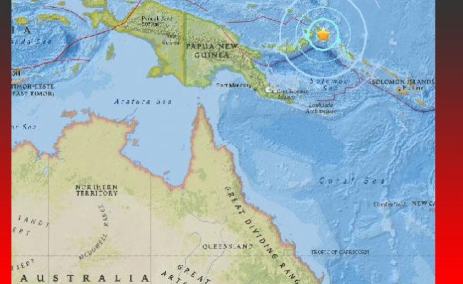 Papua Yeni Gine yakınlarında 6.0 büyüklüğünde deprem
