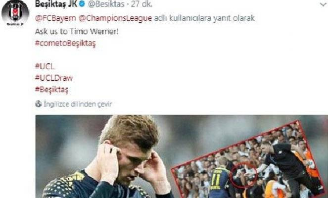 Beşiktaş'tan Bayern'e cevap: ''Bizi Timo Werner'e sorun''