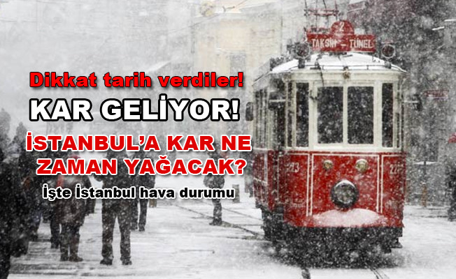 Dikkat, tarih verdiler: Kar geliyor!  İstanbul'a kar ne zaman yağacak? İşte İstanbul hava durumu