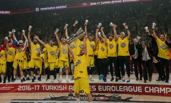 Erkekler basketbolda 2017'nin yıldızı Fenerbahçe