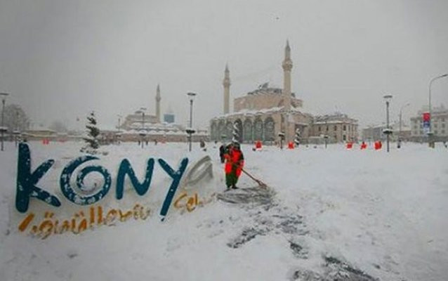 Konya'da okullar tatil mi? Konya kar tatili ! Son dakika Konya hava durumu