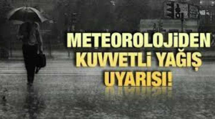 Meteorolojiden uyarı geldi