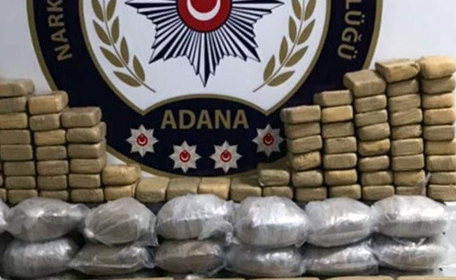 Adana'da 48 kilo eroin, 88 kilo esrar ele geçirildi