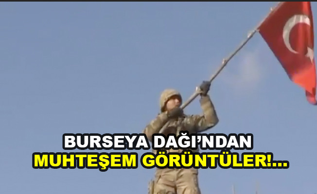 Mehmetçik, Burseya Dağı'na Türk bayrağını dikti Video İzle