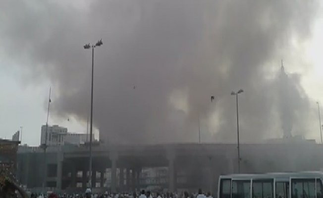 Mekke'de işçilerin kaldığı konteynerlarda yangın çıktı