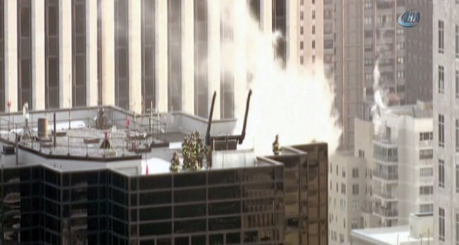 New York'taki Trump Tower’da yangın çıktı video