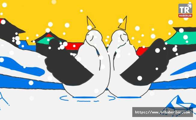 2018 Kış Olimpiyatları Doodle'ı için Sevgililer Günü sürprizi