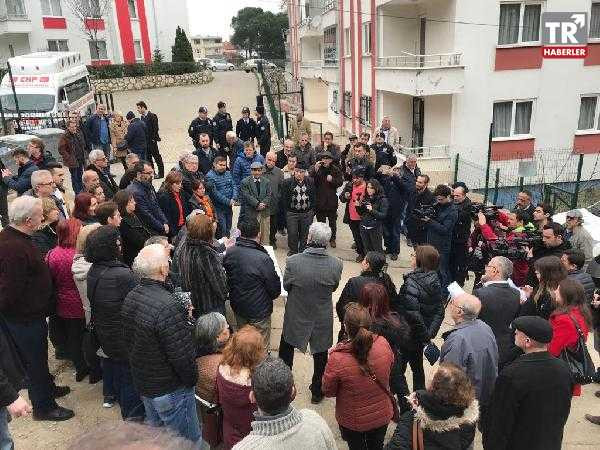 Bursa'da heyelan bölgesinde CHP'lilere tepki