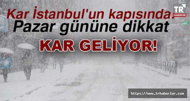 Dikkat kar geliyor! Meteoroloji'den Trakya'ya ve  İstanbul için kar uyarısı!