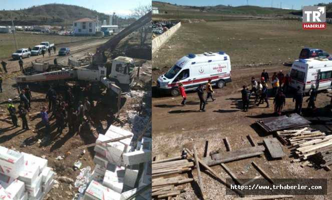Elazığ'da AVM inşaatında çökme: 3 işçi yaralı