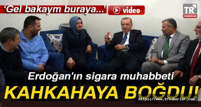 Erdoğan'ın sigara muhabbeti kahkahaya boğdu video izle
