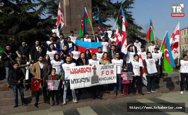Hocalı katliamı 26. yılında Tiflis’te protesto edildi