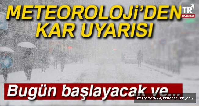 Meteoroloji’den Marmara Bölgesi için kar uyarısı! İstanbul'a kar ne zaman yağacak?