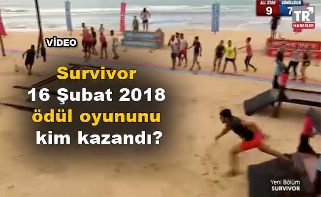 Survivor 16 Şubat 2018 ödül oyununu kim kazandı?