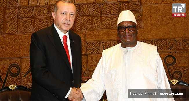 Cumhurbaşkanı Erdoğan, Mali Cumhurbaşkanı İbrahim Boubacar Keita ile görüştü