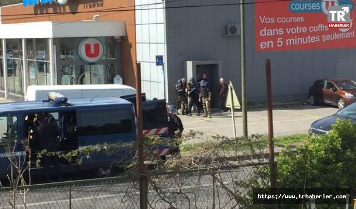 Fransa'da terör alarmı! Silahlı bir kişi süpermarkette müşterileri rehin aldı
