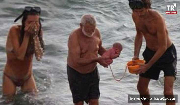 Hamile turist denizde doğum yaptı.Görenler şoke oldu...