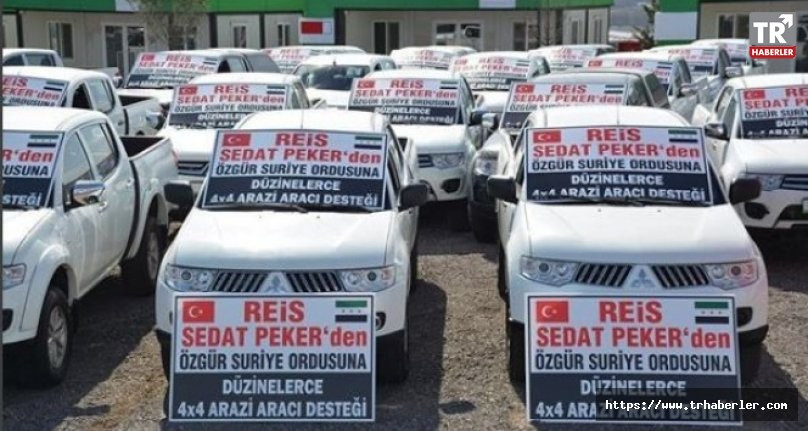 Sedat Peker, ÖSO'ya arazi araçları yolladı