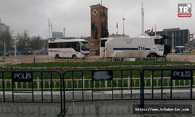 Taksim'de 8 Mart önlemi... TOMA ve çevik kuvvet konuşlandırıldı