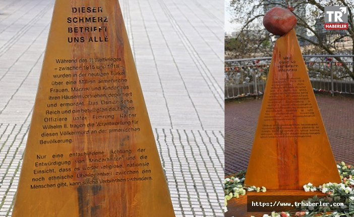 Almanya’da yasadışı sözde Ermeni soykırım anıtı