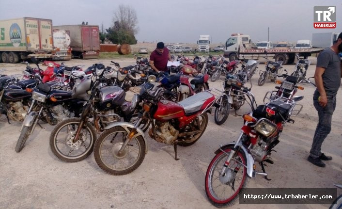 Şanlıurfa'da 48 çalıntı motosiklet ele geçirildi