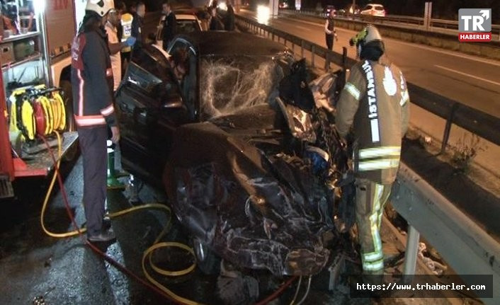 Tuzla'da iki araç kafa kafaya çarpıştı: 1 ölü,1 yaralı