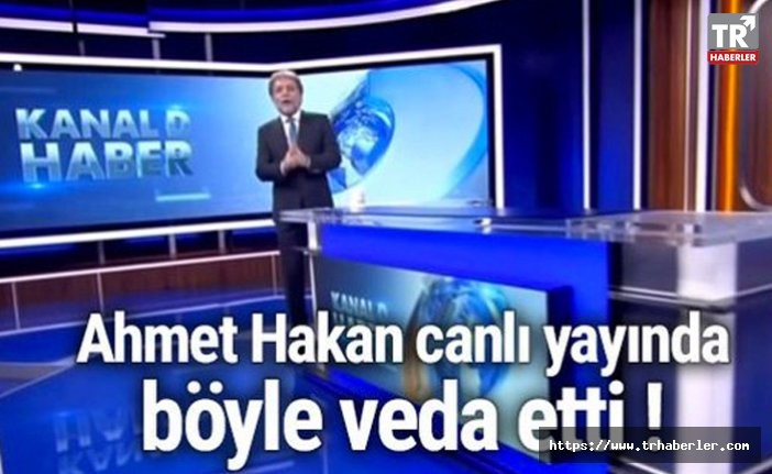 Ahmet Hakan, Kanal D ekranlarına böyle veda etti video izle