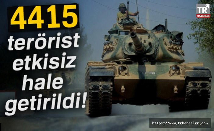 Cumhurbaşkanı Erdoğan: '4 bin 415 terörist etkisiz hale getirildi'
