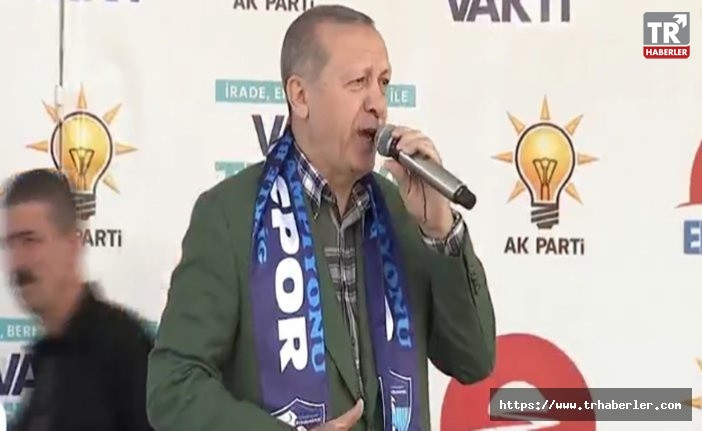 Cumhurbaşkanı Erdoğan Erzurum Mitingi'nde konuşuyor : Canlı izle
