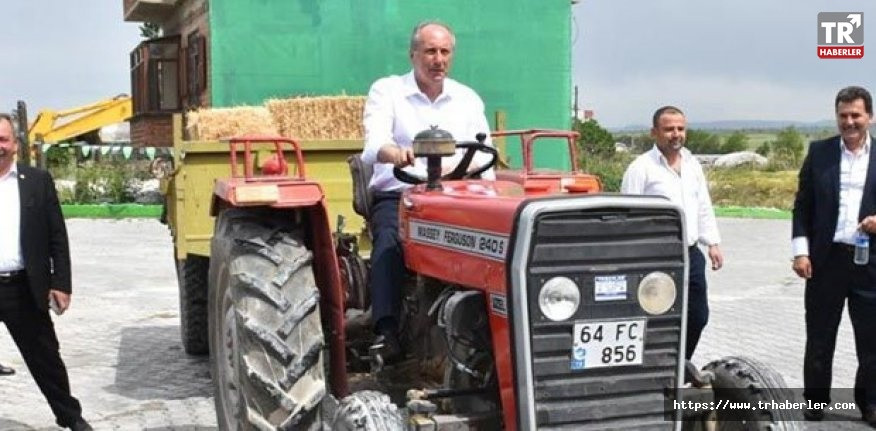 Muharrem İnce Uşak'ta çiftçi traktörüne mazot doldurdu - izle