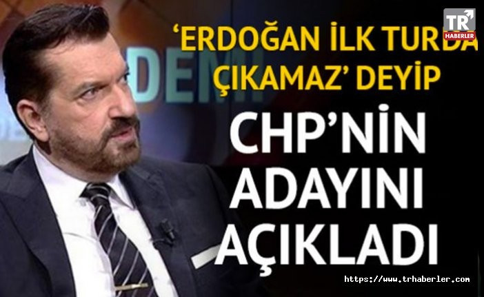 Sonar Başkanı Hakan Bayrakçı 'Erdoğan ilk turda çıkamaz' deyip CHP adayını açıkladı!