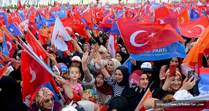 AK Parti İstanbul Mitingine 1 milyon 300 binlik katılım