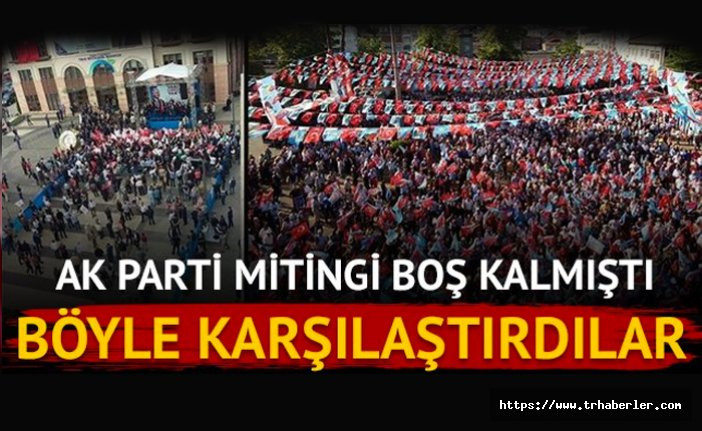 AK Parti'nin Ordu mitingi boş kalmıştı! İYİ Partililer, Yıldırım mitingi ile Akşener'in mitingini karşılaştırdı