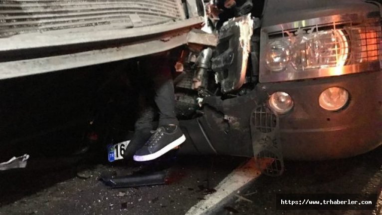 Bursa'da 2 kişinin öldüğü kazada dehşete düşüren fotoğraf