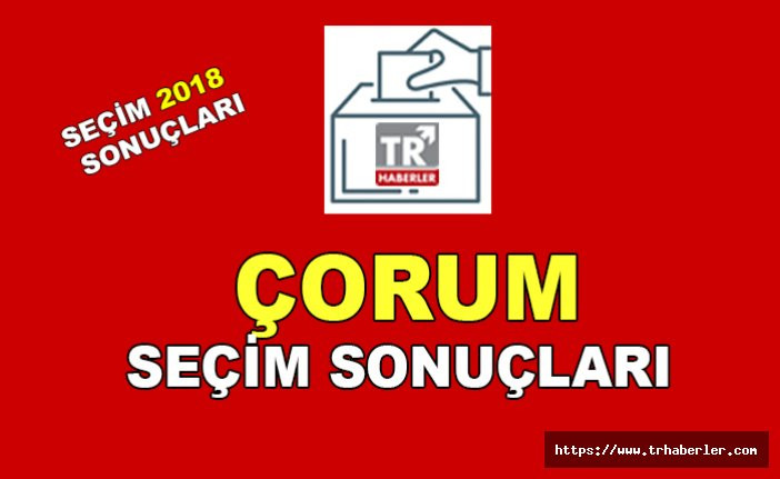 Çorum seçim sonuçları - Seçim 2018 sonuçları sorgula