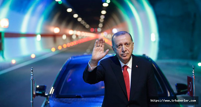 Cumhurbaşkanı Erdoğan Ovit Tüneli’nin resmi açılışını gerçekleştirdi