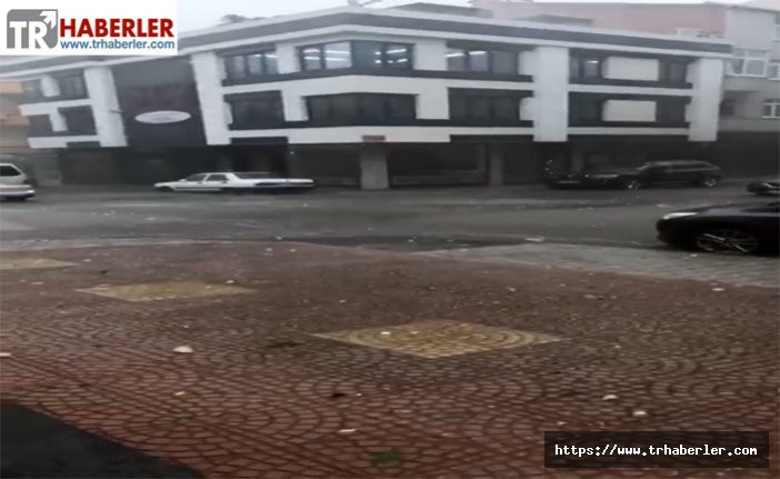Dolu yağışı İstanbul'un kapısına dayandı - video izle