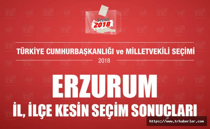 Erzurum il ilçe kesin seçim sonuçları - Seçim 2018