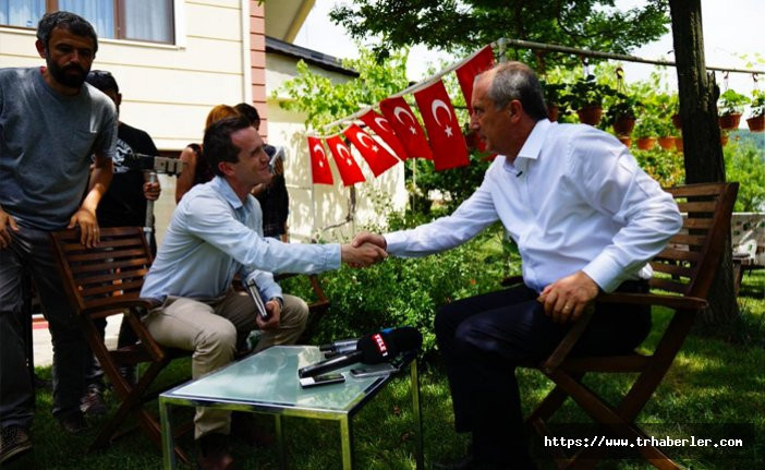 Muharrem İnce, evinin bahçesinde yabancı gazetecilere konuştu: Kucaklayan bir cumhurbaşkanı olacağım