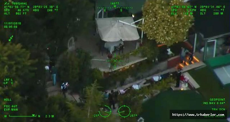 Adnan Oktar'ın villasına baskın anı havadan görüntülendi - video izle