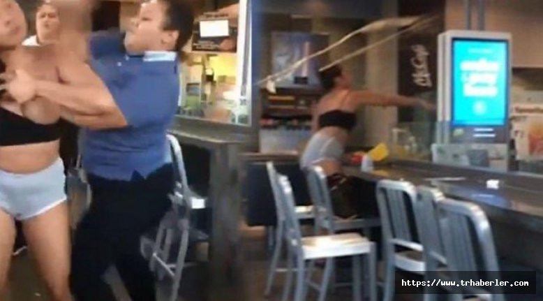 Bir McDonald's çalışanı tartıştığı müşteriyi öldüresiye dövdü - video izle