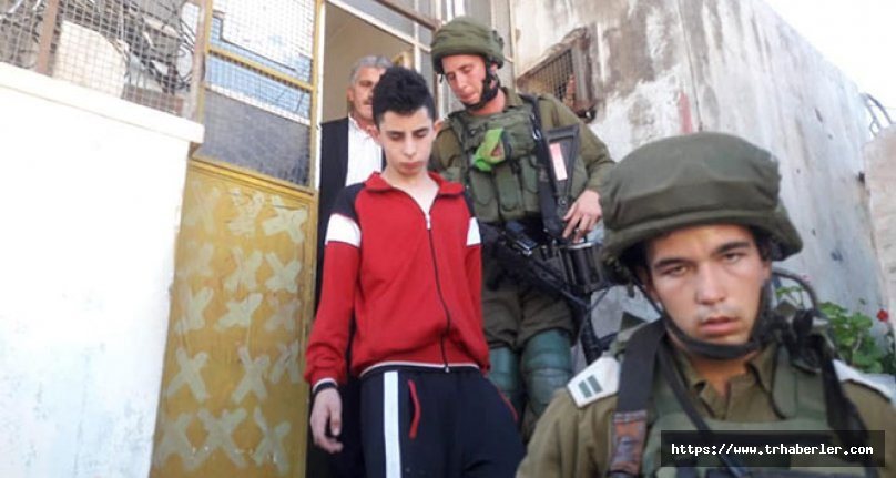 İsrail askerleri 12 yaşındaki Filistinli çocuğu gözaltına aldı