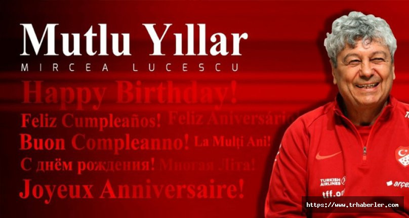 TFF’den Lucescu’ya kutlama
