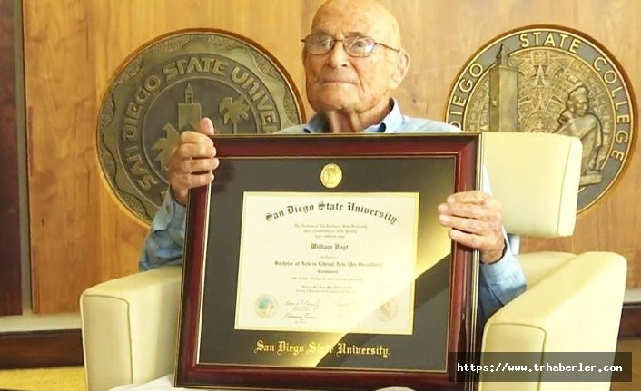 1935'teki mezuniyeti kaçırdığı için diplomasını 105 yaşında aldı!