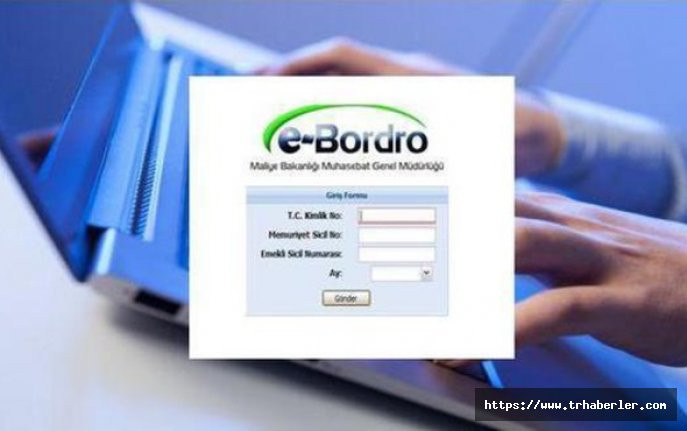 e bordro maaş sorgulama online TC ile giriş ekranı