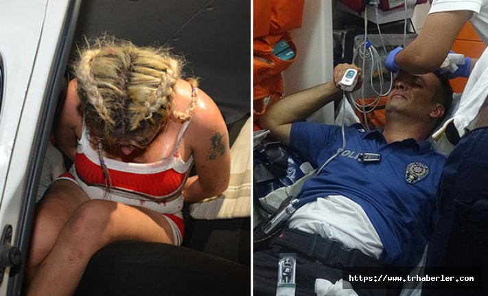 Kavgaya karışan travesti, kendisine yardım etmek isteyen polisi yaraladı